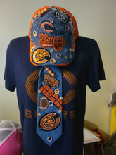 Load image into Gallery viewer, Beardown 2pc Denim Remix Set. Trucker Cap and Tie