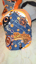 Load image into Gallery viewer, MfabDesigns Xclusive Dark Denim Lilface Bears peak-a-boo Trucker Remix Cap