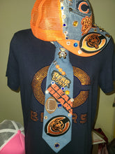 Load image into Gallery viewer, Beardown 2pc Denim Remix Set. Trucker Cap and Tie