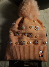 Load image into Gallery viewer, Little Girl Pretty in Pink Custom lined Beanie