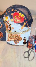 Load image into Gallery viewer, MfabDesigns Xclusive Lite/Denim Dark Trucker Bears Denim Remix Cap