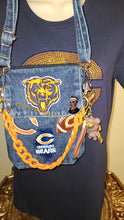Load image into Gallery viewer, MfabDesigns Xclusive Bears Denim Remix Crossbody