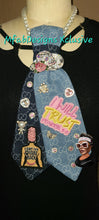 Load image into Gallery viewer, Double Denim "I Will Trust" Tie