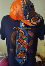 Load image into Gallery viewer, Beardown 2pc Denim Remix Set. Trucker Cap and Tie