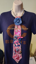 Load image into Gallery viewer, Pink Power Pink and Denim Tie