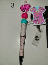 Load image into Gallery viewer, Custom Nurse Focal Pens &amp; Badgereels-Pink Set
