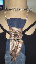 Load and play video in Gallery viewer, Classic Denim Remix Tie
