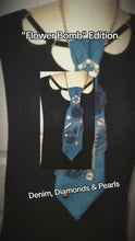 Load and play video in Gallery viewer, Denim, Diamonds,and Pearls Remix Tie
