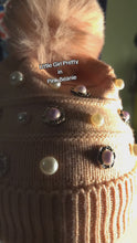 Load and play video in Gallery viewer, Little Girl Pretty in Pink Custom lined Beanie
