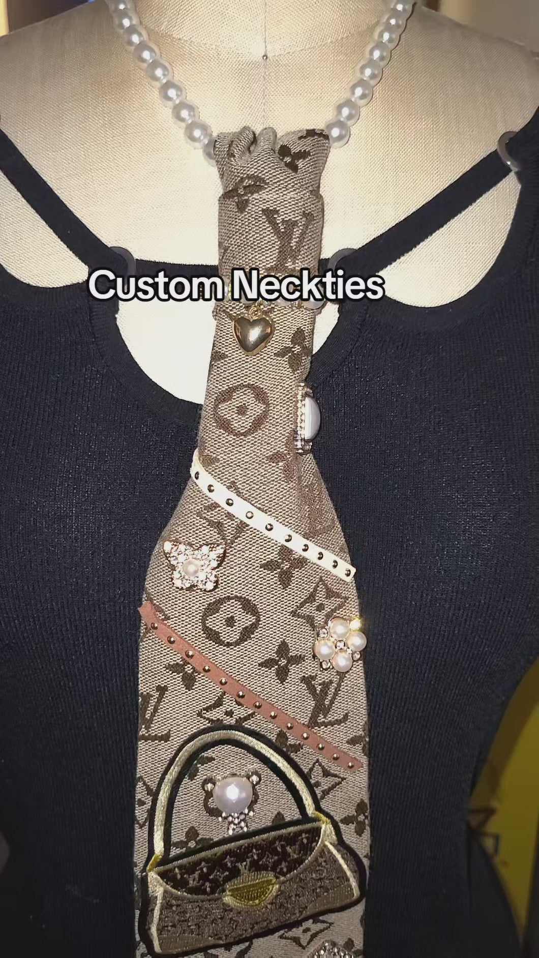 Brown Custom Inspired Tie as Shown