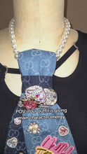Load and play video in Gallery viewer, Double Denim "I Will Trust" Tie
