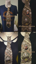 Load and play video in Gallery viewer, Brown Custom Inspired Tie as Shown
