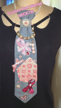 Load and play video in Gallery viewer, Denim And Pink Courage Tie
