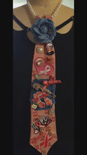 Load and play video in Gallery viewer, PINK and Denim  &quot;Pink Hope&quot; Tie

