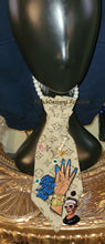 Load image into Gallery viewer, MfabDesigns Xclusive "Clock that" Fashion Tie Blue
