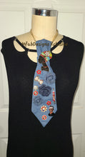 Load image into Gallery viewer, Queens Love Flowers Denim Remix Tie
