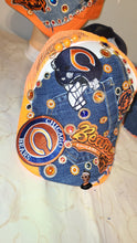 Load image into Gallery viewer, MfabDesigns Xclusive Dark Denim Lilface Bears peak-a-boo Trucker Remix Cap

