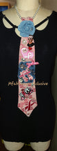 Load image into Gallery viewer, Pink Power Pink and Denim Tie
