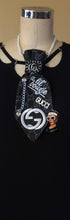 Load image into Gallery viewer, Black Denim Bougie Remix Tie
