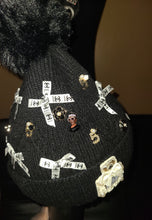 Load image into Gallery viewer, Black and White Loaded Beanie
