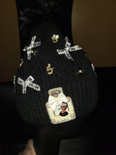 Load image into Gallery viewer, Black and White Loaded Beanie
