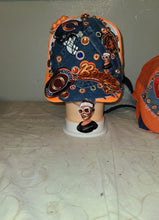 Load image into Gallery viewer, MfabDesigns Xclusive Dark Denim Lilface Bears peak-a-boo Trucker Remix Cap
