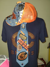 Load image into Gallery viewer, Beardown 2pc Denim Remix Set. Trucker Cap and Tie
