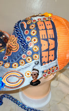 Load image into Gallery viewer, MfabDesigns Xclusive Lite/Denim Dark Trucker Bears Denim Remix Cap "All Cs"

