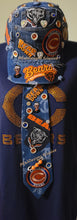 Load image into Gallery viewer, #Beardown Denim Remix Cap and Tie 2pc Set. MfabDesigns Xclusive
