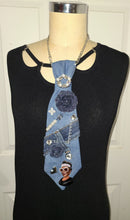 Load image into Gallery viewer, Denim, Diamonds,and Pearls Remix Tie
