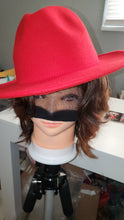 Load image into Gallery viewer, Red Top/Gunmetal Bottom Fedora
