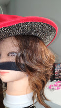 Load image into Gallery viewer, Red Top/Gunmetal Bottom Fedora
