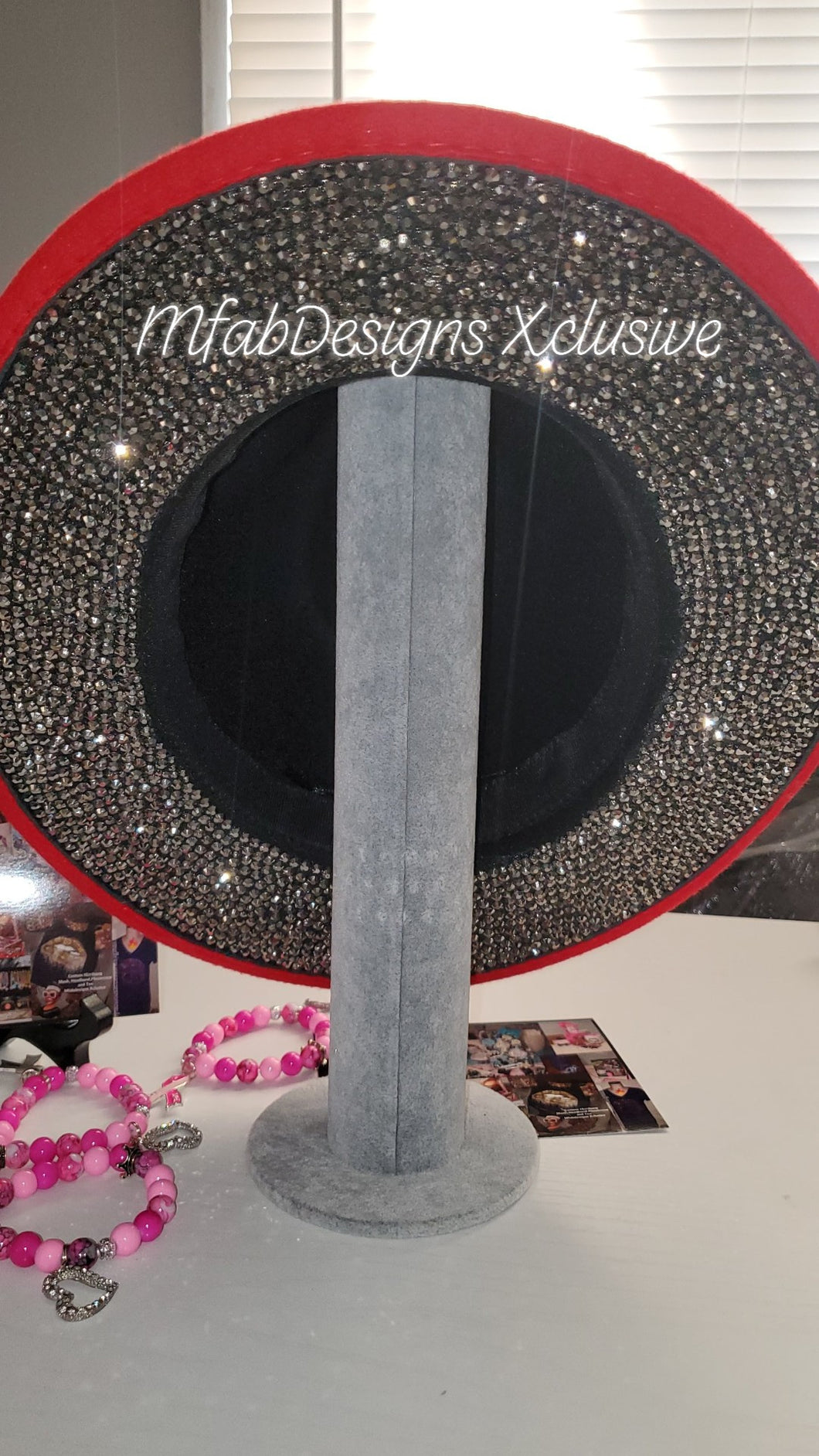 Red Top/Gunmetal Bottom Fedora